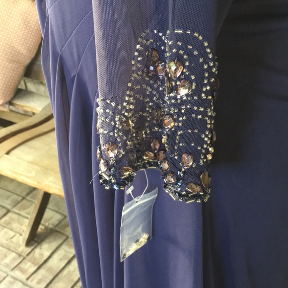 Alex Evenings ALine Sweetheart Long Stretch Dress - Picture 5 of 8